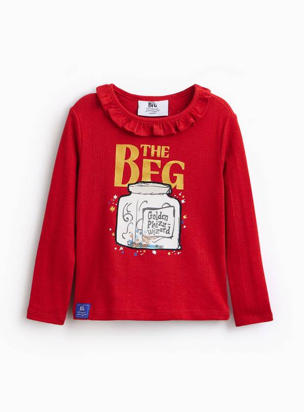 The BFG Dark Red Long Sleeve T Shirt 8 years